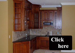 Basement Kitchen Cabinets - Alder